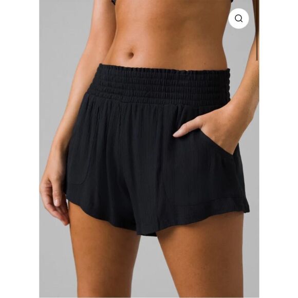 PrAna Fernie Shorts Black Pull On Sz XS NWT - Picture 2 of 13